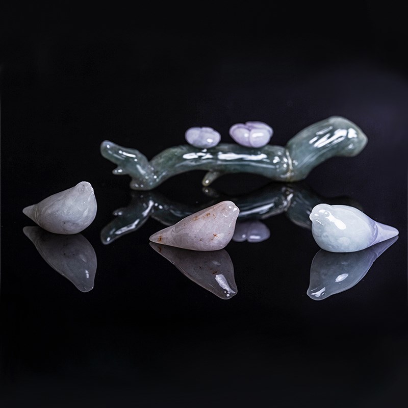 A51小鳥翡翠擺飾
