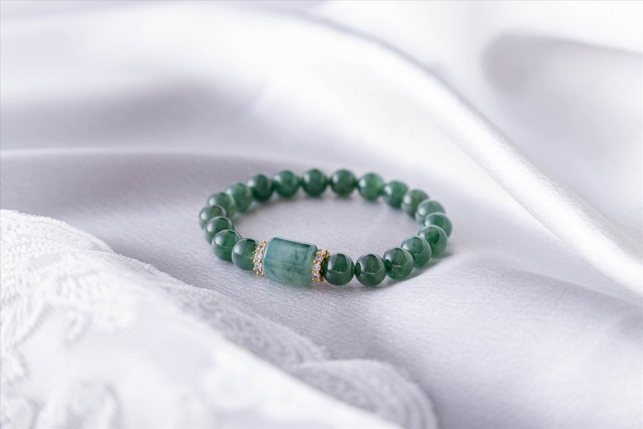 A17翡翠飄花 手串