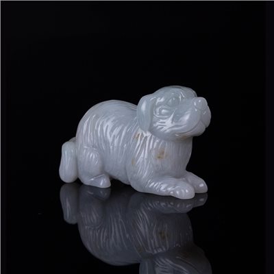 A80 緬甸A貨 天然翡翠狗狗擺飾