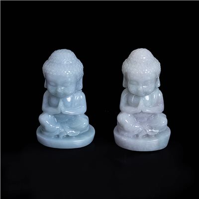 A75 天然翡翠寶寶佛擺飾 緬甸A貨