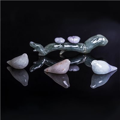 A51小鳥翡翠擺飾