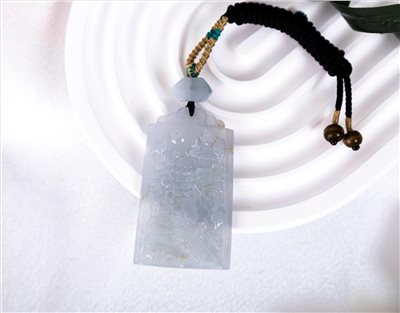 A19翡翠白淨 山光風水翡翠